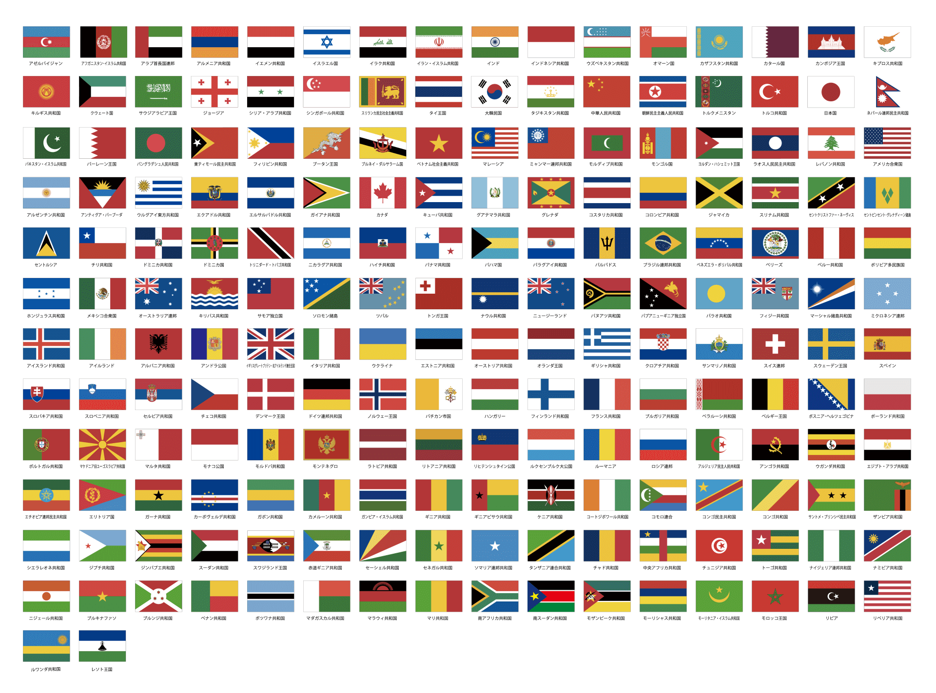 世界の国旗一覧